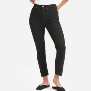 Everlane High Rise Slim Straight Leg Ankle Jeans